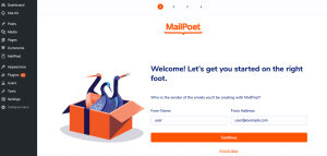 Creating an email subscriber list in MailPoet